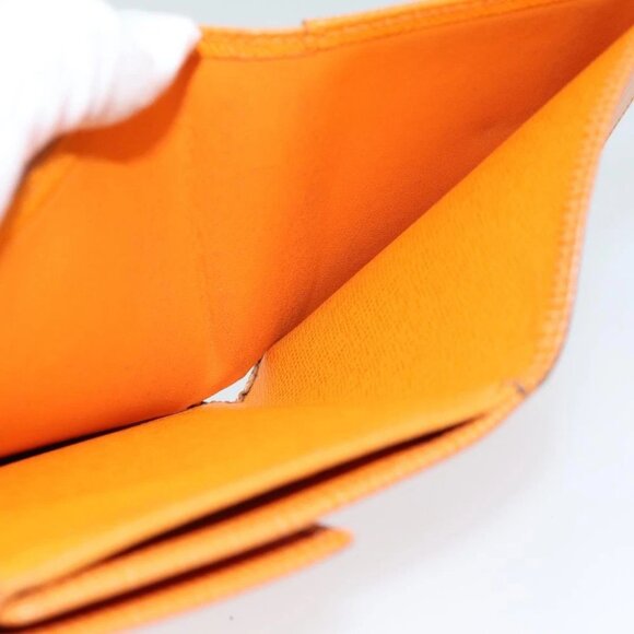 LOUIS VUITTON Epi Portefeuille Elise Wallet Orange Mandarin M6348H LV Auth 82176 - Picture 10 of 15